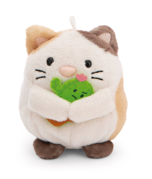 Chat Angy 8 cm avec cactus et costume de lapin