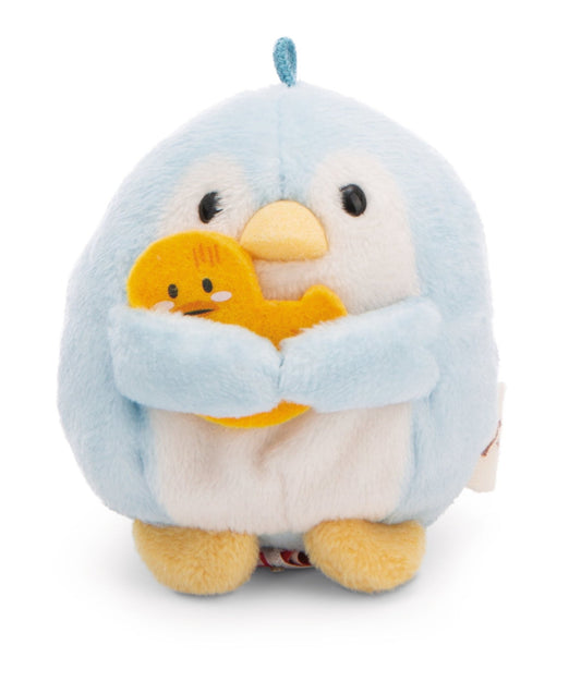 Pingouin Waddle 8 cm avec costume de canard et de chat