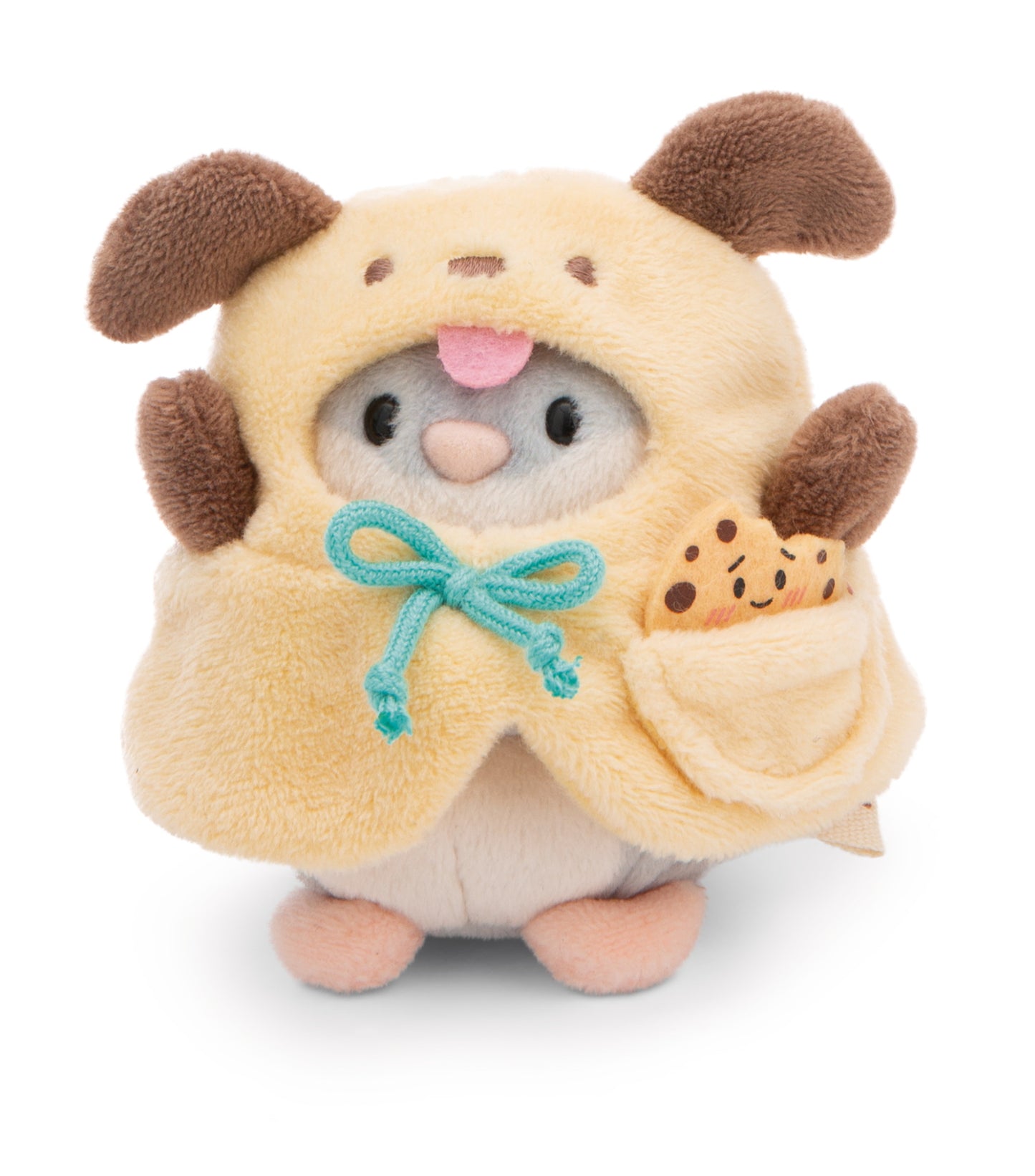 Hamster Shai 8 cm avec cookie et costume de chien